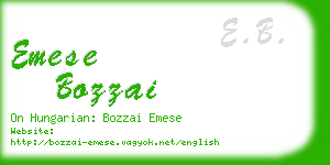 emese bozzai business card
